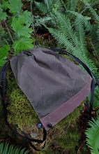 waxed canvas lightweight cinch backpack