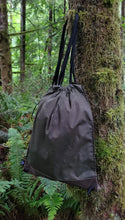 waxed canvas lightweight cinch backpack