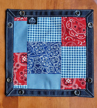 Waxed canvas with cotton lining travel tray