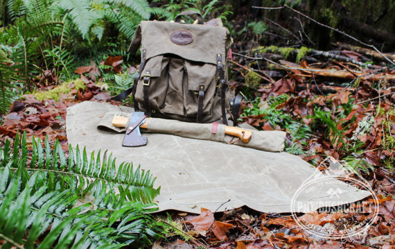 bushcraft waxed canvas backpack