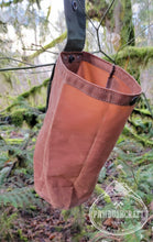 waxed canvas bag for collecting mushrooms by PNWBUSHCRAFT