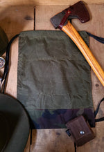 waxed canvas lightweight cinch backpack