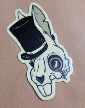 The Dapper Death Bunny (Glow-in-the-Dark Sticker) FREE U.S SHIPPING