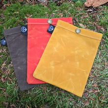 Waxed Canvas Ditty Bags with Snaps Set of 3