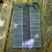 Slate Maple Waxed Canvas Pocketknife Roll Up with Lining and Slip