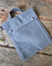 Rugged Waxed Canvas Two Snap Notebook Pouch With Handle Built Bigger for the Trail