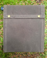 Rugged Waxed Canvas Two Snap Notebook Pouch  Built Bigger for the Trail