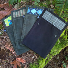 Rugged Waxed Canvas Two Snap Notebook Pouch  Built Bigger for the Trail