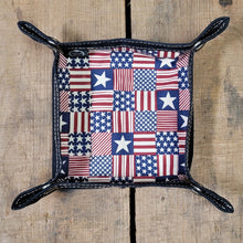 Waxed canvas with cotton lining travel tray