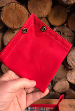 Red Waxed Canvas Medium Travel Trays for your Gear or EDC