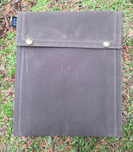 Rugged Waxed Canvas Two Snap Notebook Pouch  Built Bigger for the Trail