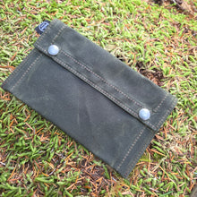 Rugged Waxed Canvas Two-Snap Pouch