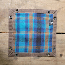 Waxed canvas with flannel lining travel tray