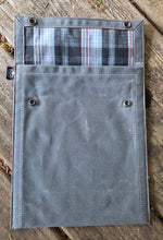 Rugged Waxed Canvas Two Snap Notebook Pouch With Handle Built Bigger for the Trail