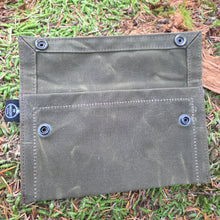 Rugged Waxed Canvas Two-Snap Pouch