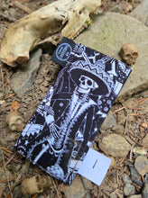 New Tiny Pocketknife Bag Slip in Waxed Canvas *Skulls and Mushrooms