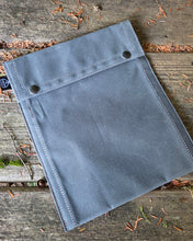 Rugged Waxed Canvas Two Snap Notebook Pouch  Built Bigger for the Trail