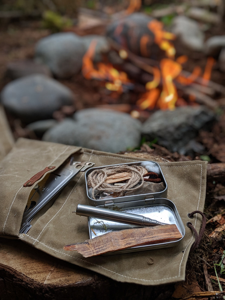 Waxed Canvas Traditional EDC Pocket Pouch Bushcraft Survival Camping P –  Colorado Bushcraft