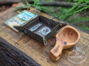 Waxed Canvas Travel Tray By PNWBUSHCRAFT