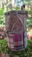 Medium Cedar Bucket Bag | One of a Kind Vintage Patchwork Wool and Leather