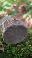 Medium Cedar Bucket Bag | One of a Kind Vintage Patchwork Wool and Leather