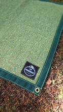 Green Herringbone Wool & Waxed Canvas | Cedar Bucket Bag or Junior Groundcloth