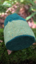 Green Herringbone Wool & Waxed Canvas | Cedar Bucket Bag or Junior Groundcloth