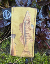 Vintage Robert Kaufman Fish Knife Slip Handmade Waxed Canvas Pocketknife Sleeve Upstream