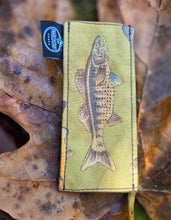 Vintage Robert Kaufman Fish Knife Slip Handmade Waxed Canvas Pocketknife Sleeve Upstream