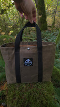 Sturdy Waxed Canvas Ammo Bag with Wrap Around Handles in Shades of Brown