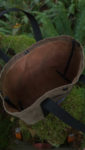 Sturdy Waxed Canvas Ammo Bag with Wrap Around Handles in Shades of Brown