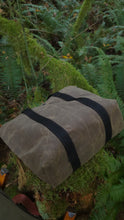 Sturdy Waxed Canvas Ammo Bag with Wrap Around Handles in Shades of Brown