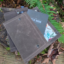 Rugged Waxed Canvas Two-Snap Notebook Pouch Small 6" x 8.5"