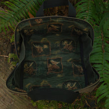 Sidekick Waxed Canvas Bag | Brown with Moose Flannel Lining