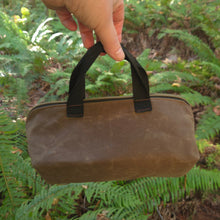 Sidekick Waxed Canvas Bag | Brown with Moose Flannel Lining