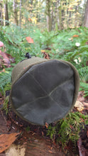 Vintage 1960s Army Wool Cedar Bucket Bags | Matching Set of Two