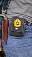 One of a Kind Waxed Canvas Foraging Pouch | Vintage 1970s Boy Scout Metalwork Patch