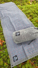 Vintage Wool and Waxed Canvas Bench Cover or Groundcloth