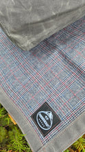 Vintage Wool and Waxed Canvas Bench Cover or Groundcloth