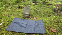 Lightweight Black Waxed Canvas Groundcloth 33" x 58"