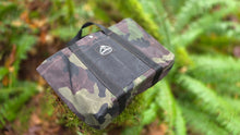 Sturdy Waxed Canvas Ammo Bag with Wrap Around Handles in Woodland Camo and Black
