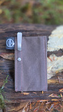 Waxed Canvas Pocketknife Slip with Titanium Clip