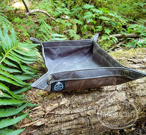 Waxed Canvas Travel Tray By PNWBUSHCRAFT