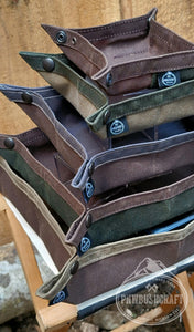 Waxed Canvas Travel Tray By PNWBUSHCRAFT