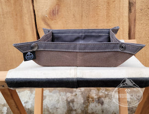 Waxed Canvas Travel Tray By PNWBUSHCRAFT