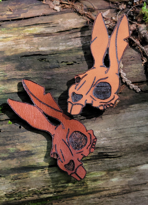 death bunny leather patch