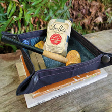 Limited Edition Vintage Wool and Black Waxed Canvas Travel Tray for your Gear or EDC