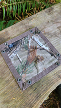 Rugged Brown Waxed Canvas Travel Tray with Tree Camo