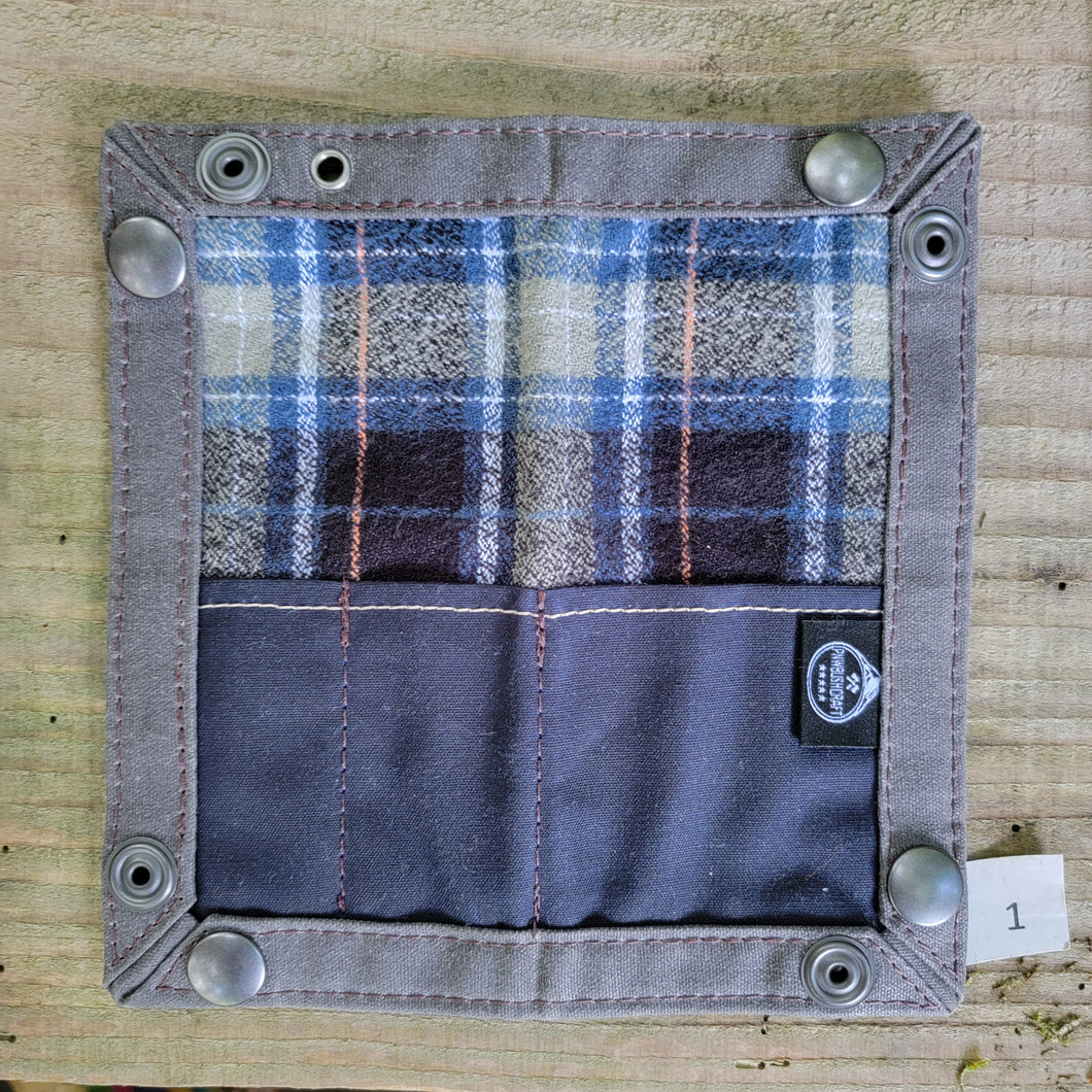 Newest Collection EDC Waxed Canvas Travel Tray for your Gear and EDC 2.0
