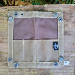 Newest Collection EDC Waxed Canvas Travel Tray for your Gear and EDC 2.0